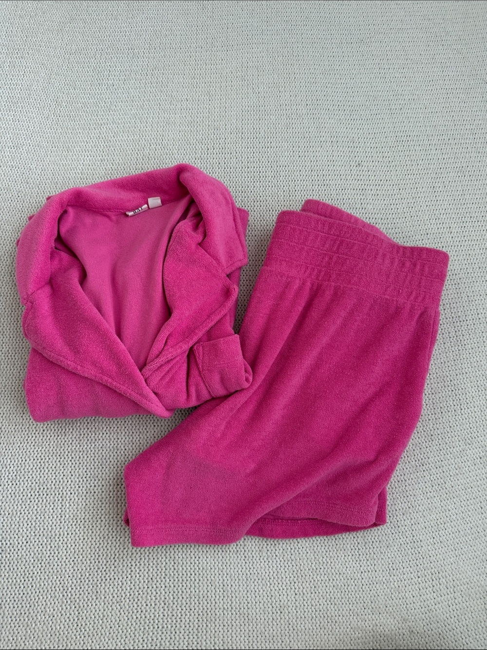 Gap 2 Piece Terry Cloth Short Set Pink Size Medium
